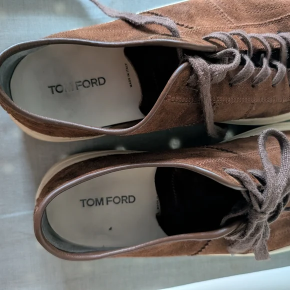 Tom Ford Cambridge Chocolate Full Suede Sneakers